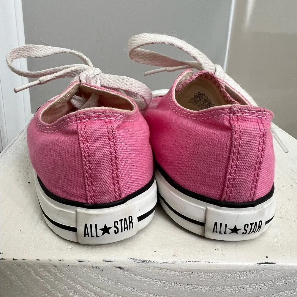 Converse Kids Pink Canvas Sneakers - Picture 3 of 6